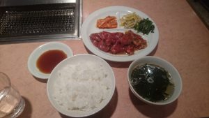 金剛苑巣鴨サービスカルビランチ