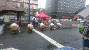 天祖神社 祭り地蔵通り商店街の女太鼓